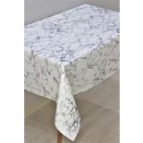DDHOME Elyaf Astarlı Silinebilir Pvc Muşamba Masa Örtüsü Gri Mermer - 1068-1gr