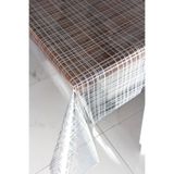 DDHOME Pvc Şeffaf Desenli Silinebilir Muşamba Masa Örtüsü 405-Kareli
