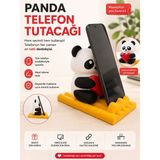 Ddm Global Sevimli Panda Figürlü Telefon Standı – Masaüstü Organizer ve Telefon Tutucu - Çok Renkli