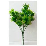 Ddpest Yapay Çiçek Mini Yeşil Sıkas Demeti 5 Dal Garnitür Aranjman Dikey Bahçe Yeşillik 29 Cm-Nt