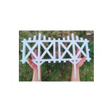Ddtrend 10 Adet Dekoratif Mini Plastik Bahçe Çiti Çapraz Model Esnek Çit Peyzaj Koruma Toplam 580-36 cm