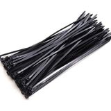 DDTREND 1000 Adet Siyah Plastik Kelepçe , Cırt Kablo 2,5 mm En - 10 cm Uzunluk