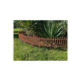 DDTREND 58-36 Cm Bahçe Çiti Dekoratif Esnek Plastik Çit Peyzaj Koruma Panel Çit 1 Adet KAHVERENGİ