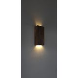 Ddtrend Dekoratif Ahşap Ledli Pilli Aplik 20X10 Cm Duvar Balkon Antre Aksesuarı Otel Cafe Villa Bohem