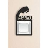 Ddtrend Dekoratif Banyo Duvar Priz Kenarı Süsü Ahşap Prizlik Sticker