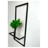 Ddtrend Dekoratif Metal Çiçeklik ve Yapay Çiçek Çim Yeşili Duvar Aksesuarı Dekoratif Salon Balkon Saksı