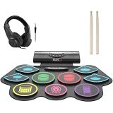Ddx-75 Şarjlı Dijital Davul 9 Ped 2 Ayak Pedalı Bluetooth (Kulaklık Çubuklar Adaptör Full Set)