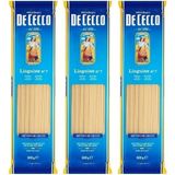 De Cecco Yassı Çubuk Makarna 500 gr x 3 Aromasız Lezzetli Linguine