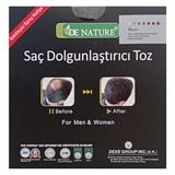 De Nature Saç Dolgunlaştırıcı 22 gr Toz + Sabitleyici Sprey Siyah 100 ml