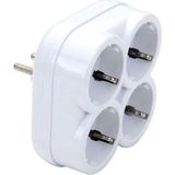 De-Pa 10004 Topraklı 16 Amper 250 Volt Beyaz 4'lü Çok Amaçlı Golyat Priz Çoklayıcı Çoğaltıcı - 1 Adet