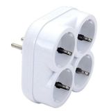 De-Pa 10004 Topraklı 16 Amper 250 Volt Beyaz 4'lü Çok Amaçlı Golyat Priz Çoklayıcı Çoğaltıcı