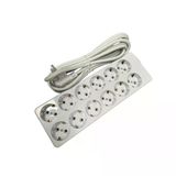 De-Pa 12’Li Topraklı Grup Priz | 5 Metre Kablolu | 16A 220V | 3X1,5 Mm² Kablo | Çoklu Priz Uzatma
