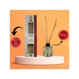 De Parfum 120 ml Amber Kokulu Dekoratif Bambu Çubuklu Oda Kokusu