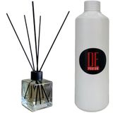 De Parfum Bahar Çiçekleri Kokulu Yedek Dolum 1 lt Oda Kokusu + 115 ml Bambu Çubuk ve Cam Şişe