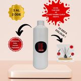 De Parfum Çilek Kokulu Oda Kokusu 1 Litre Yedek Dolum Şişesi + 115 ml Cam Şişe ve Bambu Çubuk