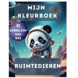 De Ruimtedieren – Een Avontuur in het Universum voor Kleine Kunstenaars: Meer dan 80 Fantasierijke Kleurplaten van Schattige Dieren