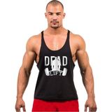 Dead Lift Fitness Gym Tank Top Sporcu Atleti Siyah - XL - Renkli - Renkli
