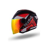 DeadG Dominion Mat Kırmızı-Siyah-Antrasit Kask