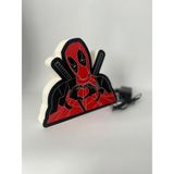 Deadpool Gece Lambası - Kırmızı - Siyah