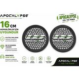 Deaf Bonce 16CM Hoparlör Kapağı - Db Apocalypse Logolu Kaliteli Plastik Midrange Hoparlör Kapak 16 cm - 2 Adet