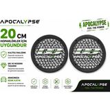 Deaf Bonce 20CM Hoparlör Kapağı - Db Apocalypse Logolu Kaliteli Plastik Midrange Hoparlör Kapak 20 cm - 2 Adet