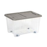 DEAhome Tekerlekli Saklama Kutusu 25 Litre Gri