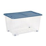 DEAhome Tekerlekli Saklama Kutusu 35 Litre Laciv Lacivert