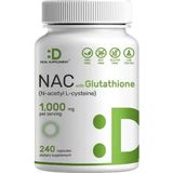 Deal Supplement NAC Supplement (N-Acetyl Cysteine) with Reduced Glutathione, 240 Capsules