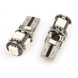 DealMux 2 Adet T10 5050 5-SMD LED Canbus Gösterge Paneli Ampul Mavi 2652 Dahili