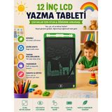 Deanb 12 Inç LCD Yazı Tahtası Dijital Çizim Tableti Grafik Çizim Eğitim ve Not Alma Tableti - Yeşil