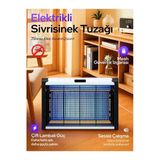 DEANB 8W Çift UVA Işık Elektrikli Sinek Öldürücü | A Enerji Haşere Yok Edici Sivrisinek Kovucu Tuzak Lamba