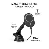 Deanb Fhd2 15W Mıknatıslı Kablosuz Şarjlı Araç Içi Telefon Tutucu – Wireless Hızlı Şarj Cihazı