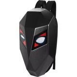 Deanb Su Geçirmez LED Gözlü Motosiklet Sırt Çantası 36x18x48 cm Kask Laptop Scooter Bisiklet - Karbon - Siyah