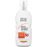 Dear Body Güneş Koruyucu Süt Sprey SPF 50+ Suya Dayanıklı 200 ml Hafif Doku ile Cilt Koruma