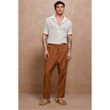 Dear Deer Camel Oversize Keten Pantolon