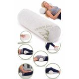 Dear Visco Çok Amaçlı Visco Yastık Bel Boyun Bacak İçin Ortopedik Yastık Ergonomik Silindir Yastık 46*14 cm