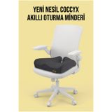 DEAR Visco Ortopedik Yeni Nesil Coccyx Minder Kuyruk Sokumu İçin Yüksek Yoğunluklu Visco Posture Oturma Minderi 47x41x12 Cm DVM-22S