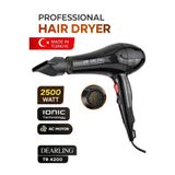 Dearling 2500W Profesyonel Kuaför Tipi Fön Makinesi | AC Motor | 2 Başlıklı | 2 Yıl TR Garantili