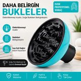 Dearling Profesyonel Fön Makinesi Vigo Başlığı - Hacimli ve Belirgin Kıvırcık Saçlar Için Evrensel Difüzör (Mavi)