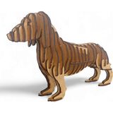 Dear's Ahşap Maket Köpek 275 X 141 X 57mm - Ahşap Desenli