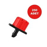 Debı Ayarlı Damlatıcı Kırmızı Damla Sulama Damlatıcı Emıtor 250 Adet