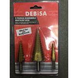 Debisa Tools 3 Parça Kademeli Matkap Ucu