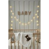 debkids Ayıcık Nakışlı müslin bebek battaniyesi