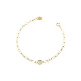 Debora Jewelry 14 Ayar Altın Yeşil Kuvars Taşlı Ataç Modeli Bileklik 86801040100001