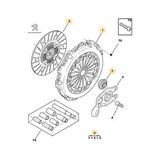 Debriyaj Baski Plaka 206-207-BIPPER-C2-C3 DV4TD Peugeot 2053.15/ 2052.T3/ 826372/ 2052 Ds, Cıtroen, Peugeot, Opel 1611266580