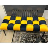 Deby Kanarya Benç - Lacivert - Sarı - 110*42