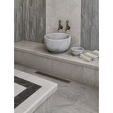 Deca Stone Mermer Hamam Kurnası - Beyaz Mermer Modern Hamam Kurnası