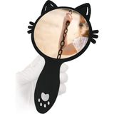 Decartline Kedi Figür El Aynası-Pleksi Ayna 1120-DEC-PA - Siyah