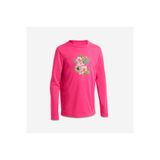 Decathlon 100 Pembe Desenli Slim Fit Uzun Kollu UV Korumalı Çocuk T-Shirt