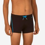 Decathlon 100 Plus Nabaiji Siyah Çocuk Boxer Mayo